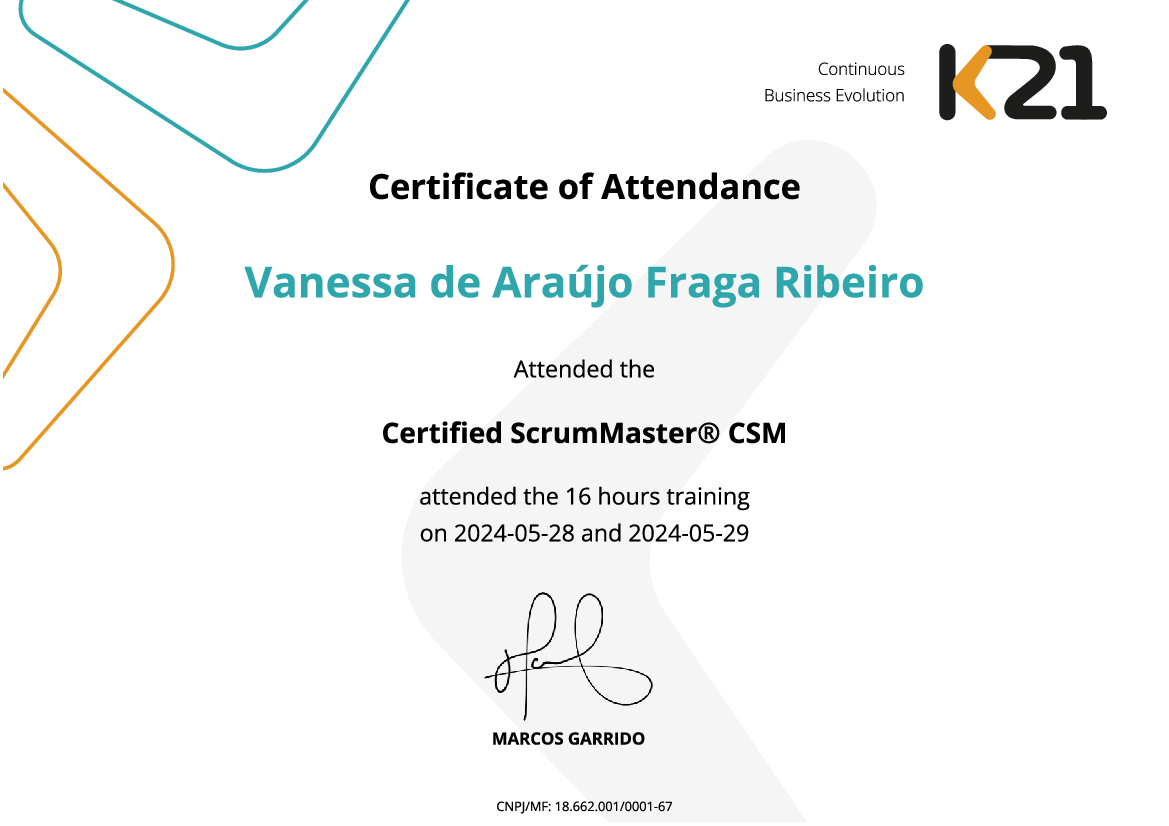 Certificado K21
